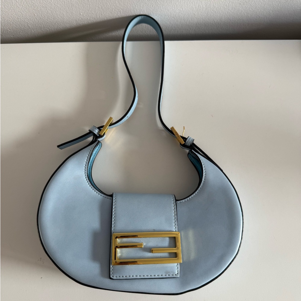 Fendi Light Blue Leather Bag